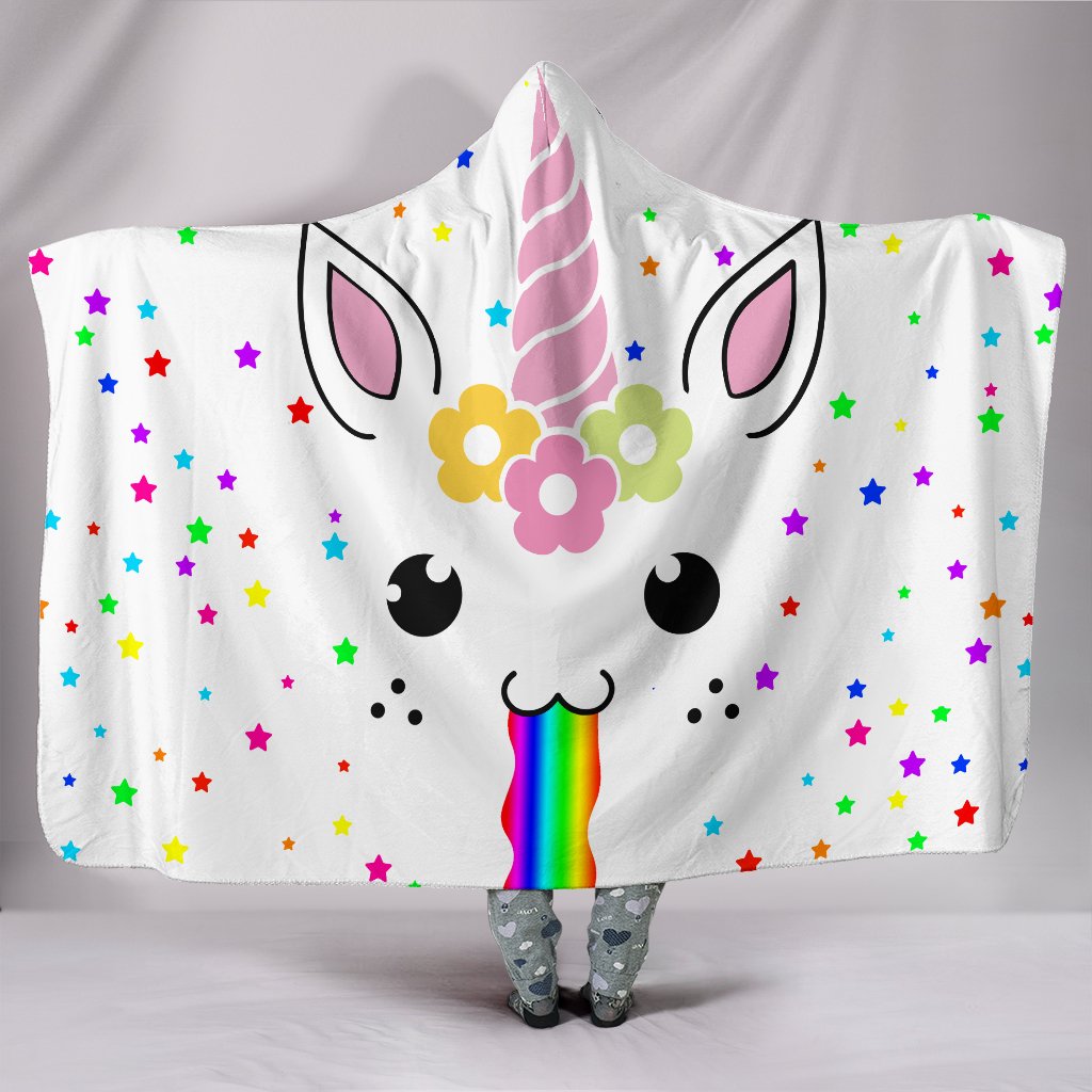 Hooded Blanket Unicorn-Themed Warmer